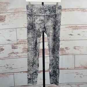 Lululemon Fast & Free 7/8 Tight II Nulux 25" Serigraph Starlight Size 8